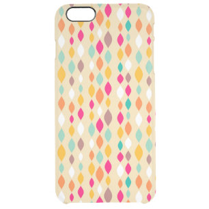 Retro style abstract pattern clear iPhone 6 plus case