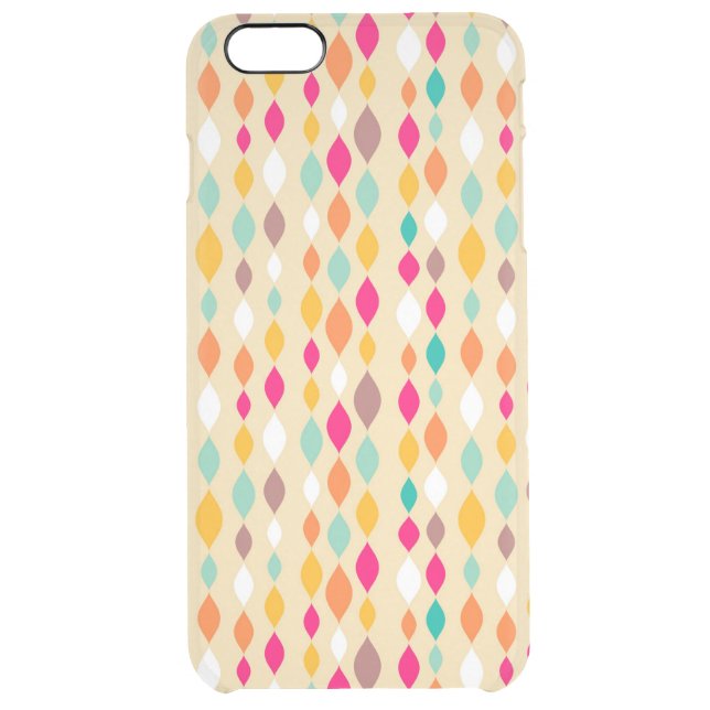 Retro style abstract pattern uncommon iPhone case (Back)