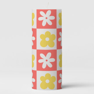 Retro Style Aesthetic Maximalist Pillar Candle