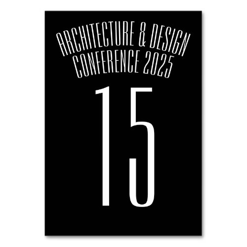Retro_Style Architecture Conference  Table Number