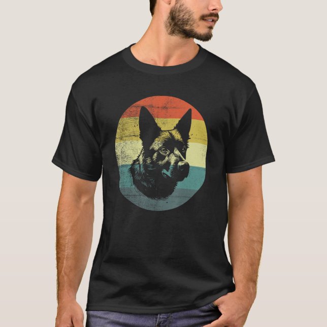 Retro Style Australian Cattle Dog T-Shirt (Front)