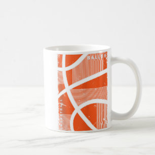 Retro Style Basketball Playing Kids Boys 10-12 12- Coffee Mug