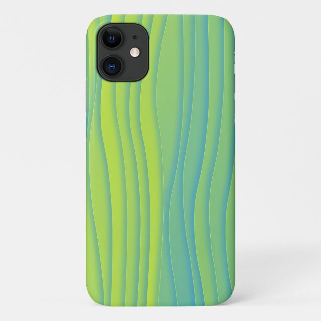 Retro Style Beach Wave Art Phone Case (Back)