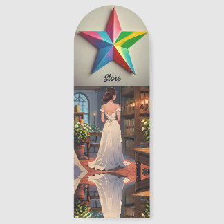Retro style bookstore bookmarks