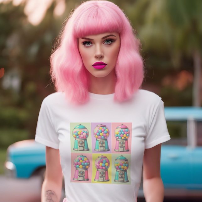 Retro Style Bubblegum Machines T-Shirt (Creator Uploaded)