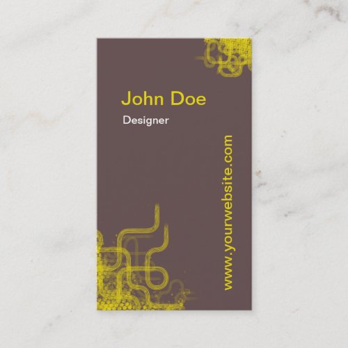 Retro styling business card