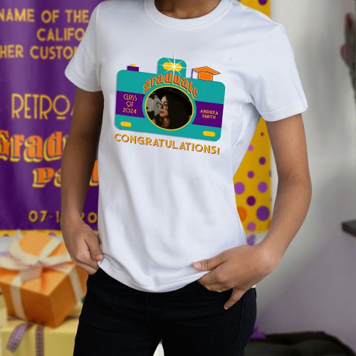 Retro Style Camera Art Graduate Photo Personalized