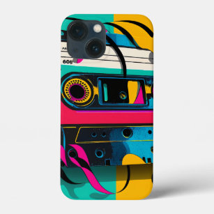 Retro style cassette tape iPhone 13 mini case