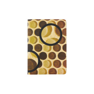 Retro style circles and dots passport cover