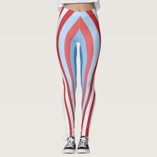 Retro Style Colorful Stripes Lines Leggings