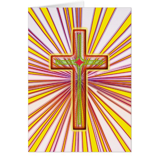 RETRO STYLE CROSS CARD