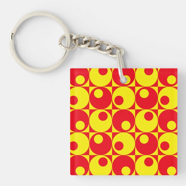 Retro style design keychain (Front)