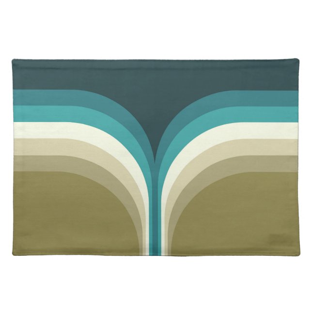Retro style double arch decoration cloth placemat (Front)