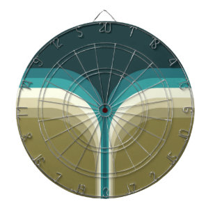 Retro style double arch decoration dart board