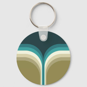 Retro style double arch decoration keychain