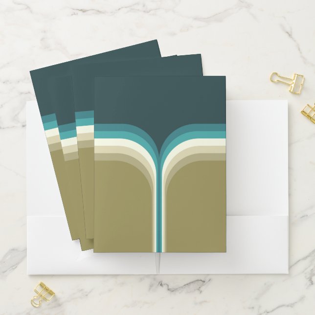 Retro style double arch decoration pocket folder (In Situ)