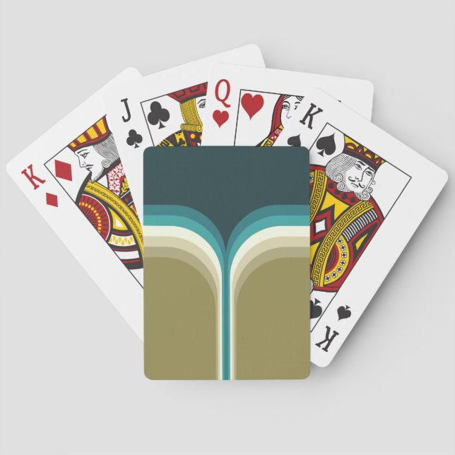 Retro style double arch decoration poker cards (Back)