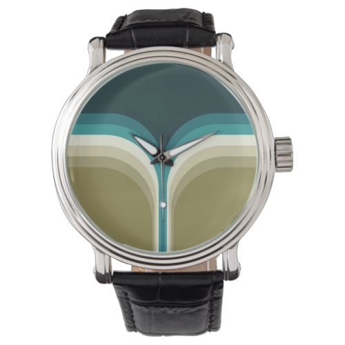 Retro style double arch decoration watch