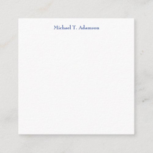 Retro Style Elegant Plain Simple White Enclosure Card