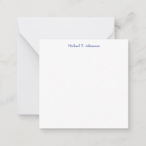 Retro Style Elegant Plain Simple White Note Card