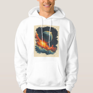Retro-style galaxy hoodie