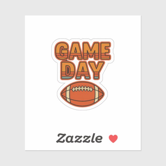 Retro Style – Game Day Sticker (Sheet)