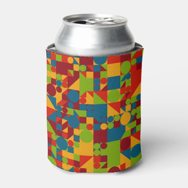 Retro style geometric figures can cooler (Can Front)