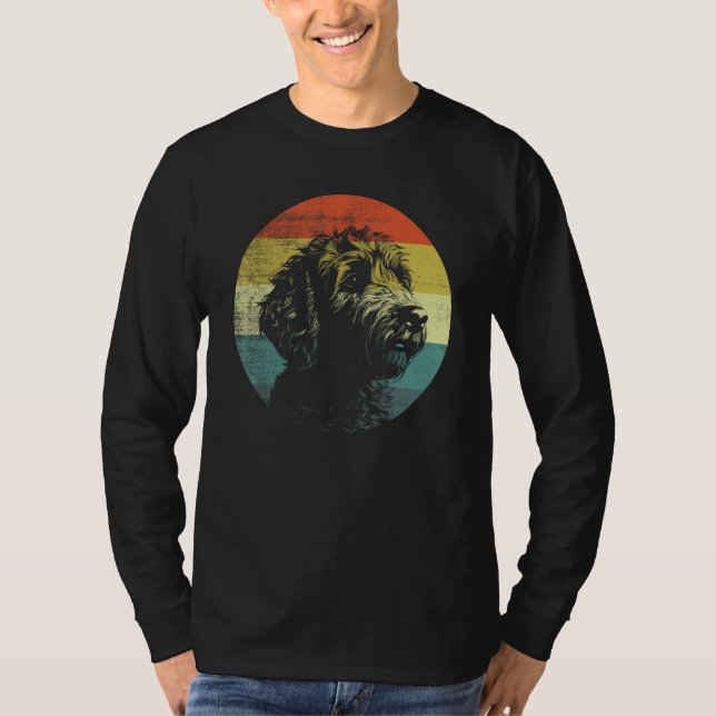 Retro Style Goldendoodle Dog T-Shirt (Front)
