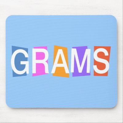Retro-style Grams Mouse Pad