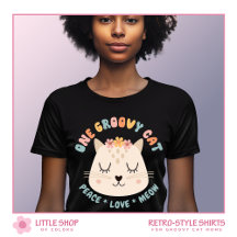 Retro Style Groovy Cat Personalized