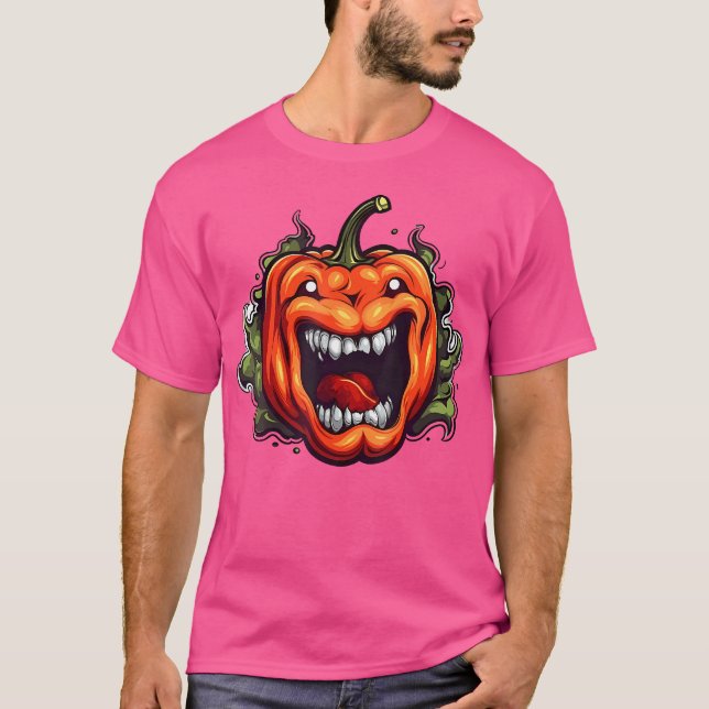 Retro Style Habanero Pepper T-Shirt (Front)