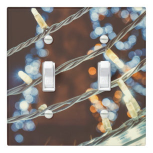 Retro style holiday light switch cover