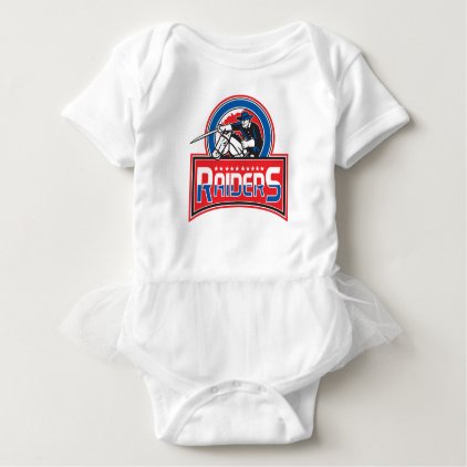 Retro style illustration of Cavalry Trooper on hor Baby Bodysuit