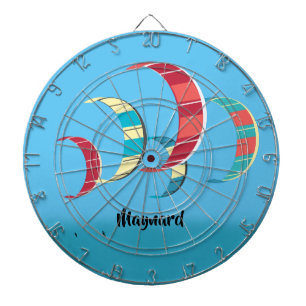 Retro-style Kite Surfing Dart Board