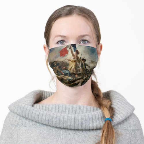 Retro Style Liberty Leading the People  Adult Cloth Face Mask