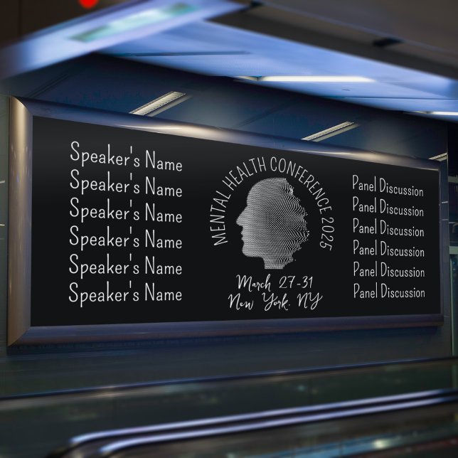 Retro-Style Mental Health Conference Banner (Creator Uploaded)