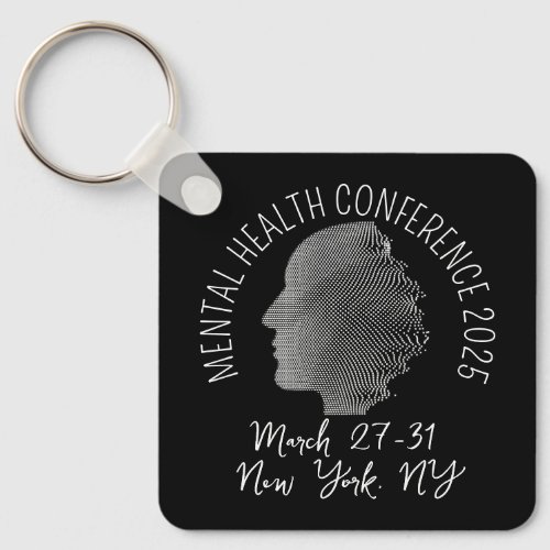 Retro_Style Mental Health Conference Keychain