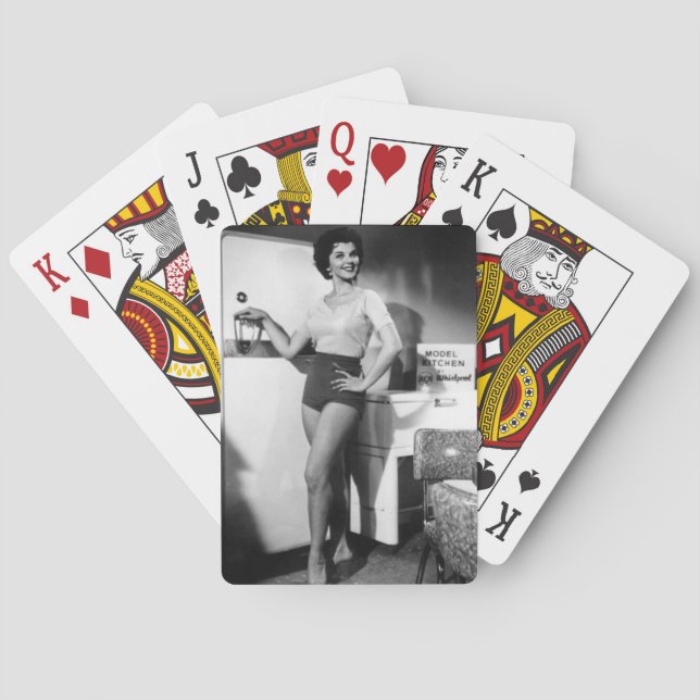 Retro-Style "Modern Kitchen" Playing Cards (Back)