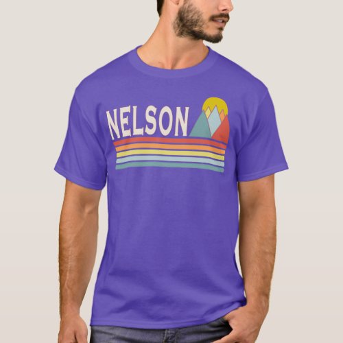 Retro Style Nelson British Colombia Canada T_Shirt
