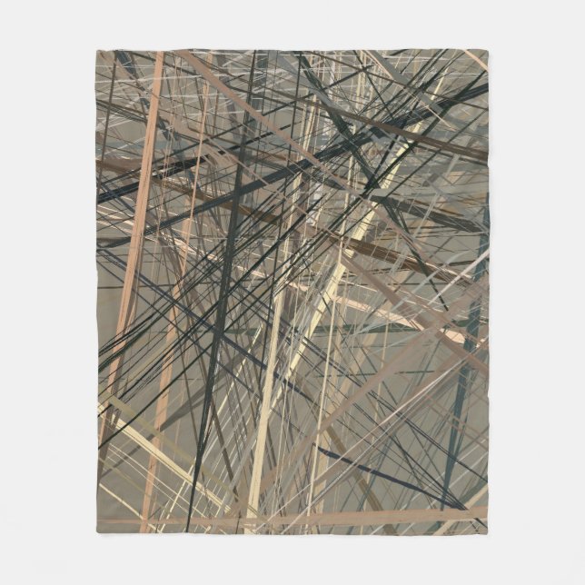 Retro style oil drawing. illustration. Texture pai Fleece Blanket (Front)