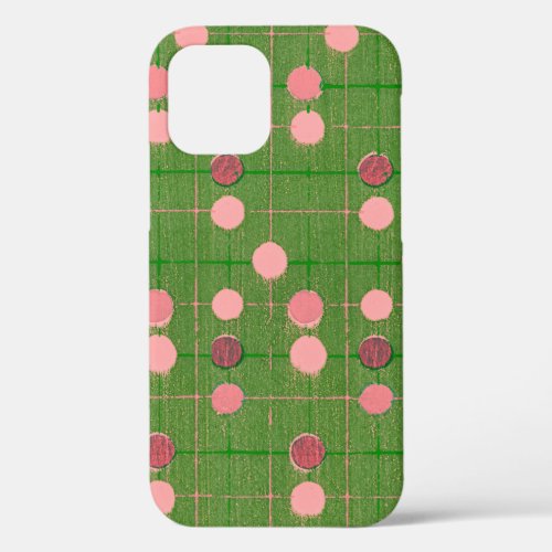 Retro Style Pink Polka Dot Plaid Phone Case