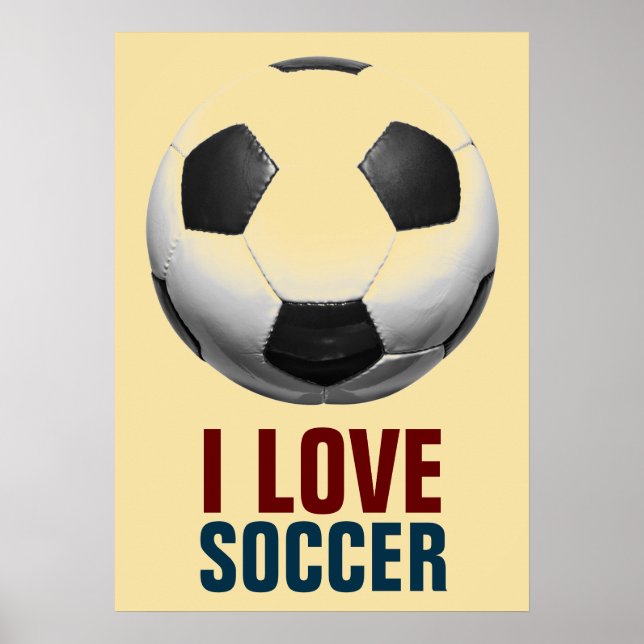 Retro Style Pop Art Basketball Motivational Soccer Poster (Front)