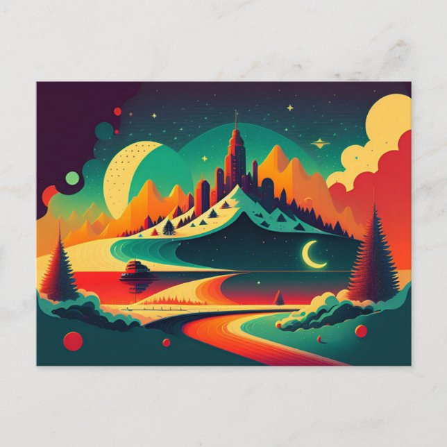 Retro Style Poster Collection Postcard #151 (Front)