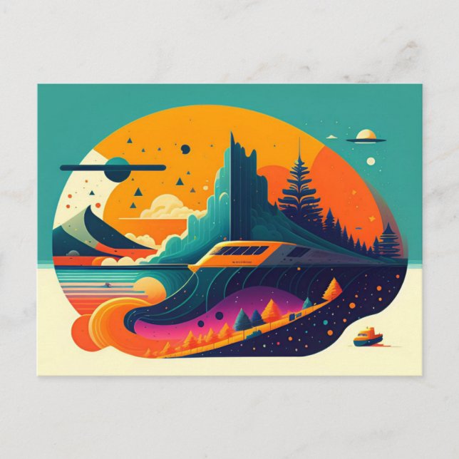 Retro Style Poster Collection Postcard #23 (Front)