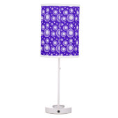 Retro Style Purple Polka Dots Table Lamp (Back)