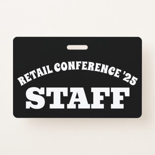 Retro_Style Retail Conference  Badge