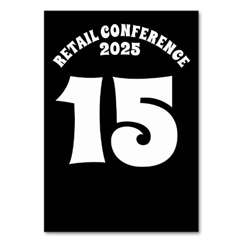 Retro_Style Retail Conference  Table Number