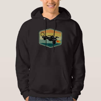 Retro Style Rocket Rc Soccer Car League  Gamer  2 Hoodie
