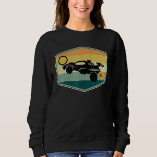 Retro Style Rocket Rc Soccer Car League  Gamer  2 Sweatshirt