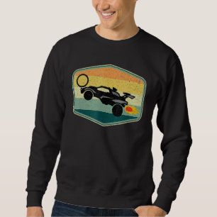 Retro Style Rocket Rc Soccer Car League  Gamer  2 Sweatshirt
